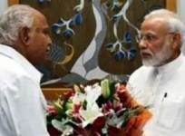 Prime Minister Narendra Modi and Karnataka BJP strongman B.S. Yediyurappa