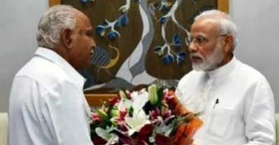 Prime Minister Narendra Modi and Karnataka BJP strongman B.S. Yediyurappa
