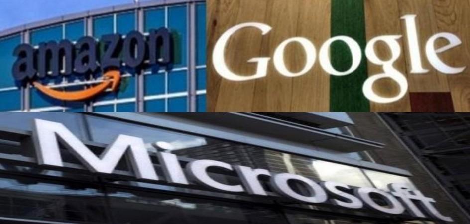 Amazon, Microsoft, Google