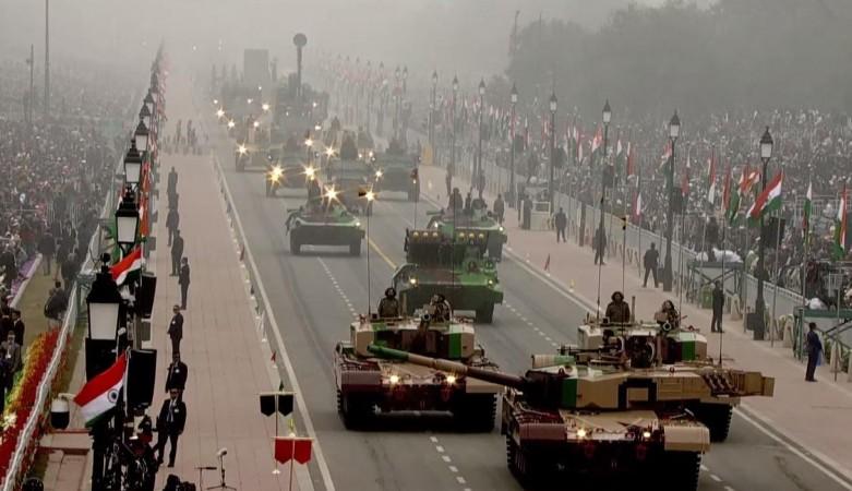 Republic Day 2023: Marching contingents display India's military might. Republic Day 2023: Marching contingents display India's military might.