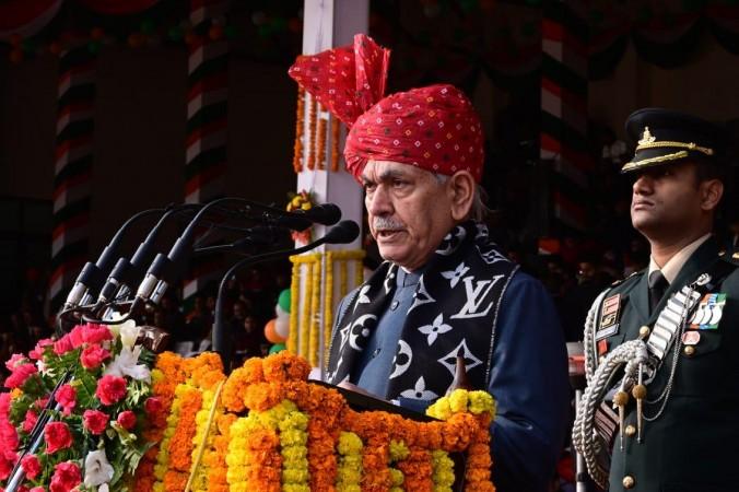 Lieutenant Governor of J&K Manoj Sinha addressing Republic Day function at Jammu Manoj Sinha