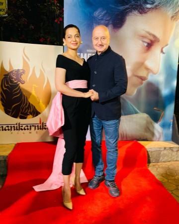 Anupam Kher and Kangana Ranaut