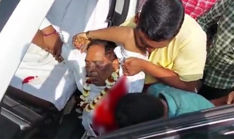Odisha Health Minister shot at by police officer Odisha Health Minister shot at by police officer