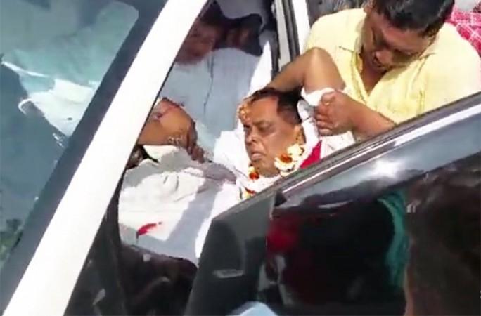 Odisha Health Minister shot at by police officer Odisha Health Minister shot at by police officer