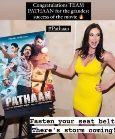 Kendra Lust praising Pathaan Kendra Lust praising Pathaan