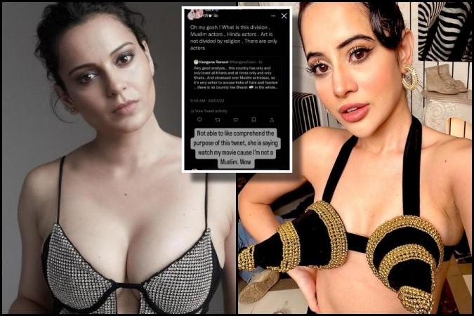 Uorfi Javed and Kangana Ranaut