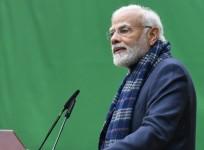 Prime Minister Narendra Modi addressing the tableaux artists, tribal guests, NCC Cadets and NSS Volunteers at Lok Kalyan Marg, in New Delhi on Wednesday, January 25, 2023.