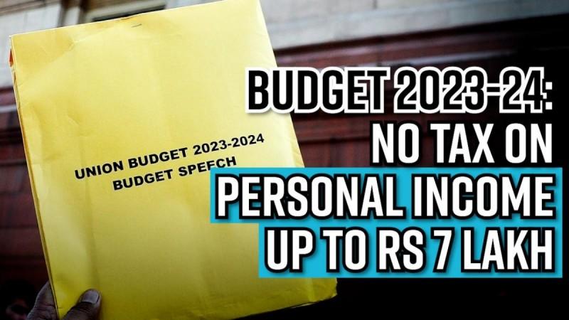 Budget 2023-24: No tax on personal Income up to Rs 7 lakh