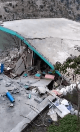 Cracks in Doda village