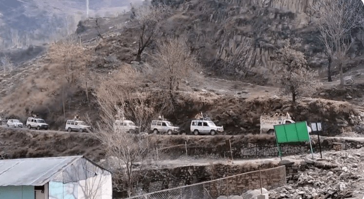 Rally against Pakistan in Baramulla district of J&K Rally against Pakistan