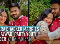 Swara Bhasker marries Samajwadi Party youth leader Fahad Ahmad; Looks resplendent in red saree