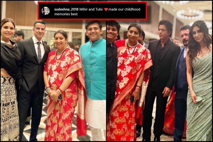 "Our Mihir and Tulsi": Fans get nostalgic as Ronit Roy attends Smriti Irani’s daughter’s reception [see pics]
