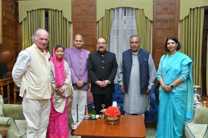 In Picture (R-L): Arti Ahuja, HRH Gaj Singh II, Harsh Vardhan Shringla, Prem Bhandari and HRH Hemalata Rajye. (R-L) Arti Ahuja, HRH Gaj Singh II, Harsh Vardhan Shringla, Prem Bhandari and HRH Hemalata Rajye.