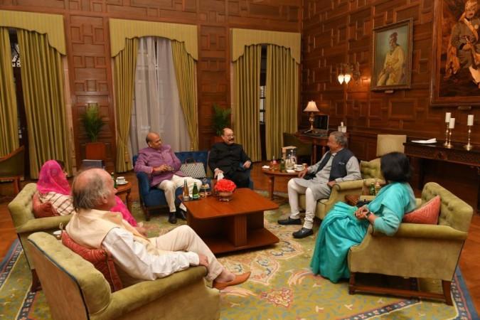In Picture: (R-L) Arti Ahuja, HRH Gaj Singh II, Harsh Vardhan Shringla, Prem Bhandari and HRH Hemalata Rajye. (R-L) Arti Ahuja, HRH Gaj Singh II, Harsh Vardhan Shringla, Prem Bhandari and HRH Hemalata Rajye.
