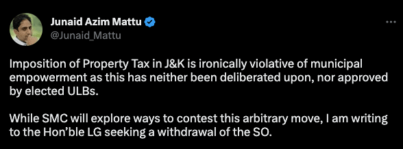 Fact check: J&K property tax not arbitrary; follows municipal act [read facts]