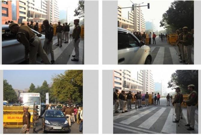 Security tightened at AAP headquarters, CBI office. Security tightened at AAP headquarters, CBI office.