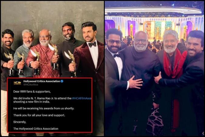 Ram Charan and other members of team RRR