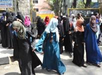 Students wearing hijab.