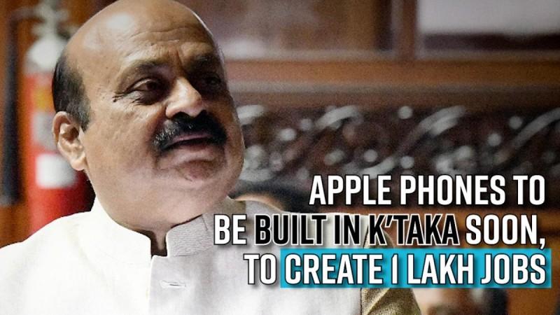 Apple phones to be built in K'taka soon, to create 1 lakh jobs: CM Bommai