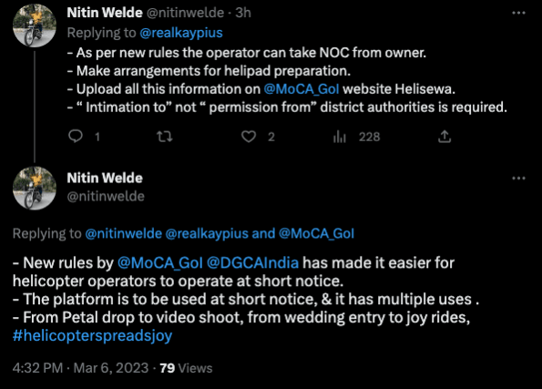 On using helicopter services in India On using helicopter services in India