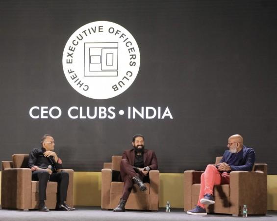 Actor Yash during the 3-day annual CEO Clubs India summit in Bengaluru Actor Yash during the 3-day annual CEO Clubs India summit in Bengaluru