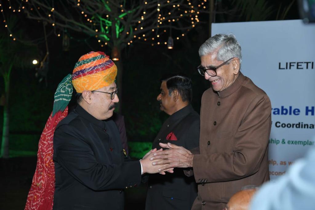 Harsh Vardhan Shringla with D.R. Mehta in Jodhpur