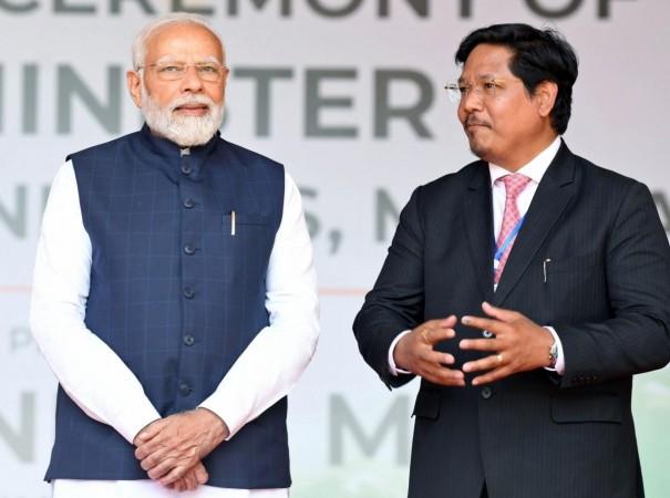 Conrad Sangma takes oath as Meghalaya CM for 2nd term Conrad Sangma takes oath as Meghalaya CM for 2nd term