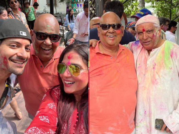 Satish Kaushik Holi party pics Satish Kaushik Holi party pics
