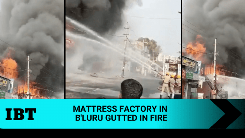 Massive fire engulfs mattress factory in Bengaluru; no casualties [details]
