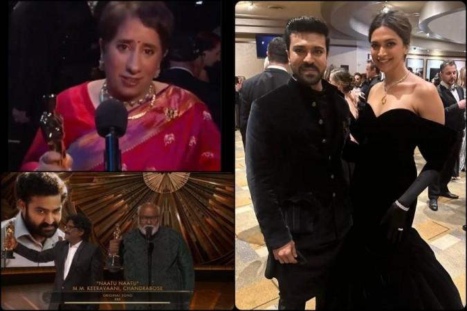 Oscars 2023 ''Proud Moment'': Twitter Overwhelmed After Deepika Padukone  Introduces RRR's Naatu Naatu