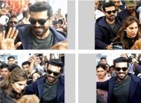Ram Charan receives rousing reception at IGI airport