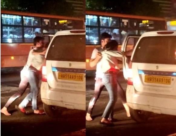 Viral Video: Girl's friend pushed her into car after fight, finds Delhi Police probe Viral Video: Girl's friend pushed her into car after fight, finds Delhi Police probe