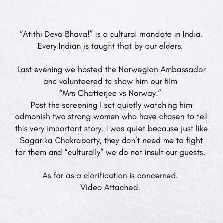 mrs chatterjee vs Norway