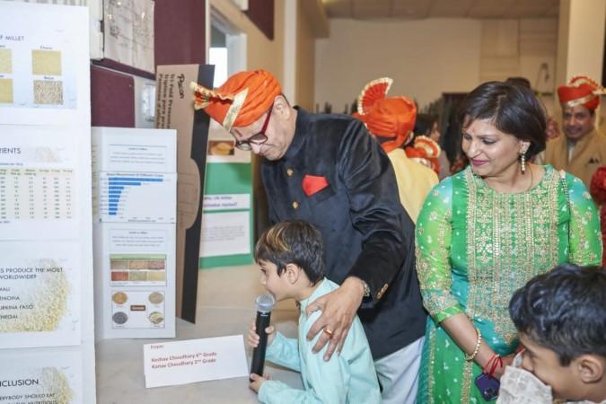 Young children aged between 6 and 13 years gave well-researched presentations about millets Young children aged between 6 and 13 years gave well-researched presentations about millets