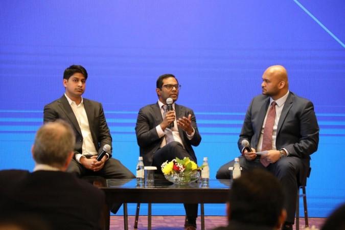 Dr Aditya Sreenivasan, Dr Arun Swaminath and Dr Peter Bhandari speaking at a panel discussion on colon cancer. Dr Aditya Sreenivasan, Dr Arun Swaminath and Dr Peter Bhandari speaking at a panel discussion on colon cancer.