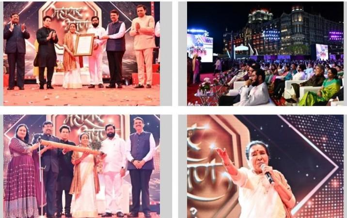 Legendary singer Asha Bhosle conferred 'Maharashtra Bhushan-2021'. Legendary singer Asha Bhosle conferred 'Maharashtra Bhushan-2021'.