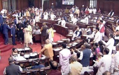New Delhi: Rajya Sabha Chairman Jagdeep Dhankhar conducts proceedings in the House during Budget Session of Parliament, in New Delhi, on Thursday, March 16, 2023 New Delhi: Rajya Sabha Chairman Jagdeep Dhankhar conducts proceedings in the House during Budget Session of Parliament, in New Delhi.