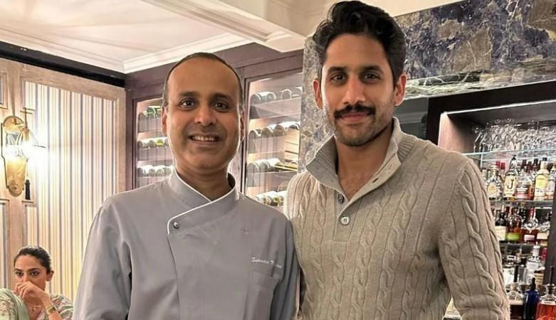 Naga Chaitanya, Sobhita Dhulipala (in the background) Naga Chaitanya, Sobhita Dhulipala