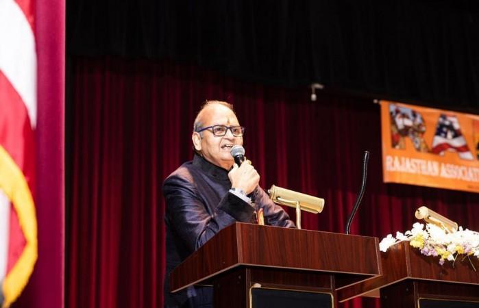 Prem Bhandari delivers address at NY event Prem Bhandari delivers address at NY event