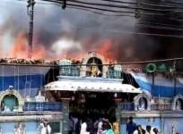 fire breaks out during Ram Navami celebrations in Andhra