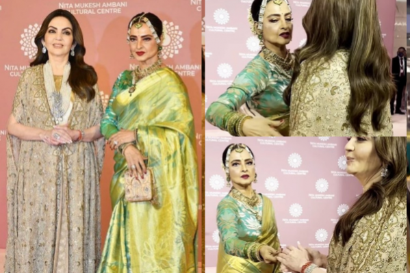 Rekha with Nita Ambani Rekha with Nita Ambani