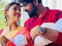 Actress Nayanthara finally reveals full names of her twin sons.