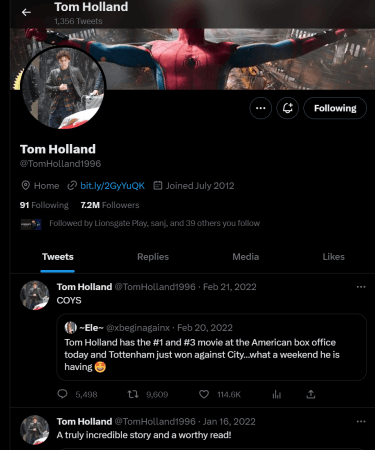 Tom holland