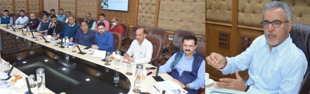 Union Secretary, Department of Food & Public Distribution, Sanjeev Chopra chairing a meeting at Jammu. Union Secretary, Department of Food & Public Distribution, Sanjeev Chopra.