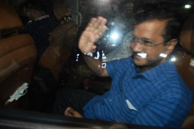 Arvind Kejriwal heading out of the CBI HQ post questioning, in New Delhi on Sunday, April 16, 2023. Arvind Kejriwal heading out of the CBI HQ post questioning, in New Delhi on Sunday, April 16, 2023.