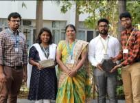 Students turn PPE waste into eco-friendly bricks without cement