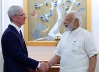 PM Modi with Apple CEO Tim Cook