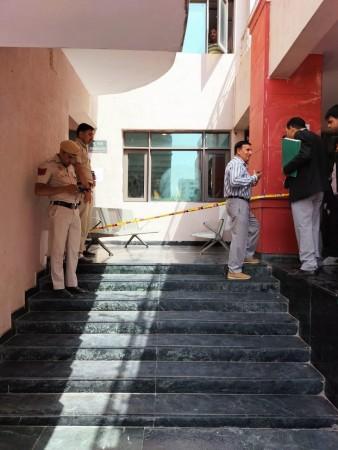 Firing in Delhi's Saket court, woman injured Firing in Delhi's Saket court, woman injured