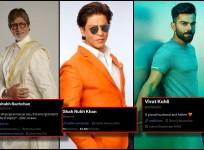 Virat Kohli, SRK and Amitabh Bachchan