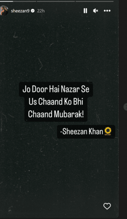 Sheezan Khan wishes Tunisha sharma